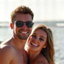 Happy couple on vacation.