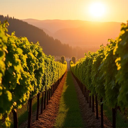 Sun-drenched vineyards in the Wachau Valley.